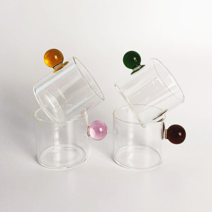 Globe Handle Glass Espresso Cup | Bowlift