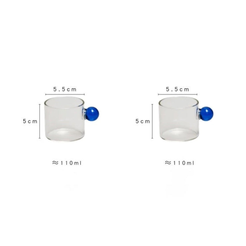 Globe Handle Glass Espresso Cup | Bowlift