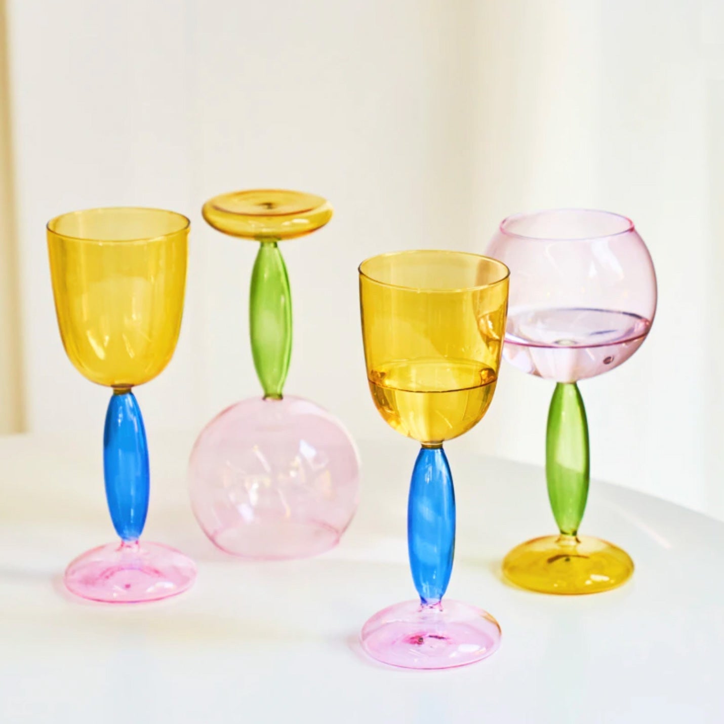 BowLift | Borosilicate 3-Color Glassware - Wine Glass