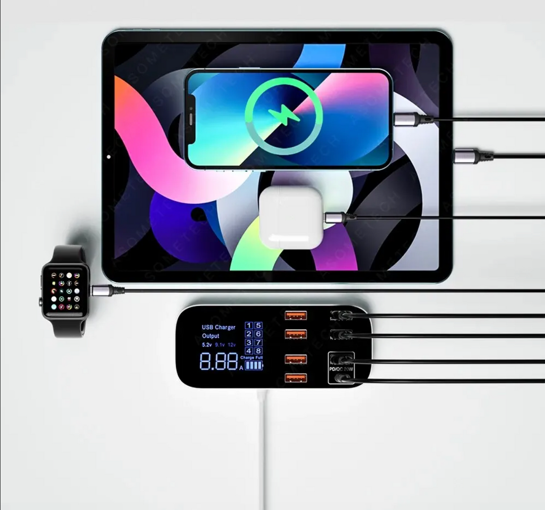 BowLift | Eindhoven Multi USB Charger | Fast charger for power adapter