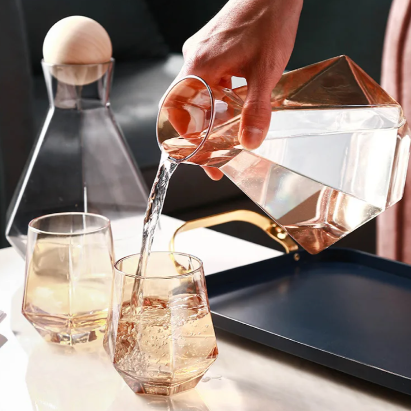Diamond Drinkware 5-Piece Set Bowlift