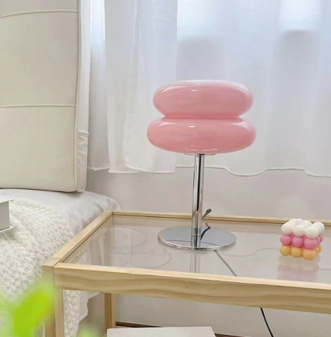 BowLift | LueurRose – Retro Table Lamp with Dimmable LED and USB