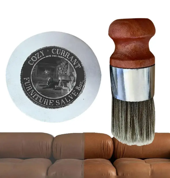 LeatherRevive | Leather furniture cream with brush wood | Bowlift
