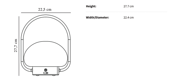 Orinthia Wireless TaBowlifte Lamp | Bowlift