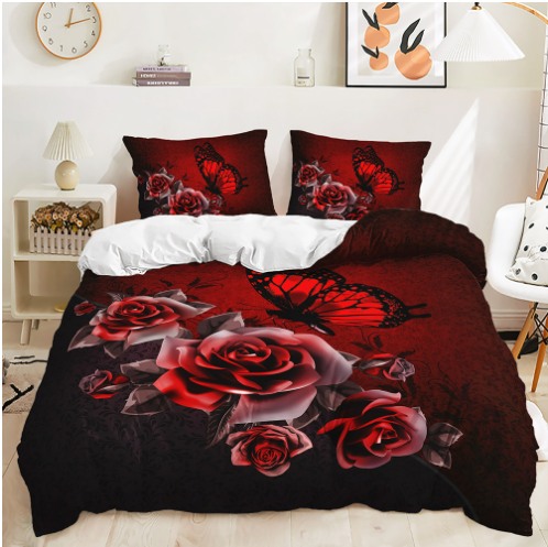 BowLift | RedBloom - Luxe Bedding with Red Roses