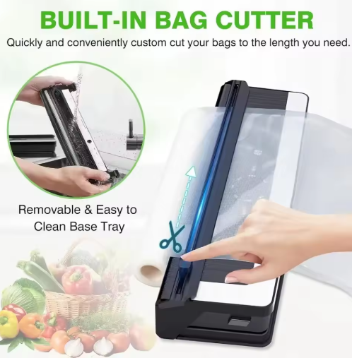 BowLift | Multifunctional 8-in-1 Vacuum Sealer with Integrated Film Cutter