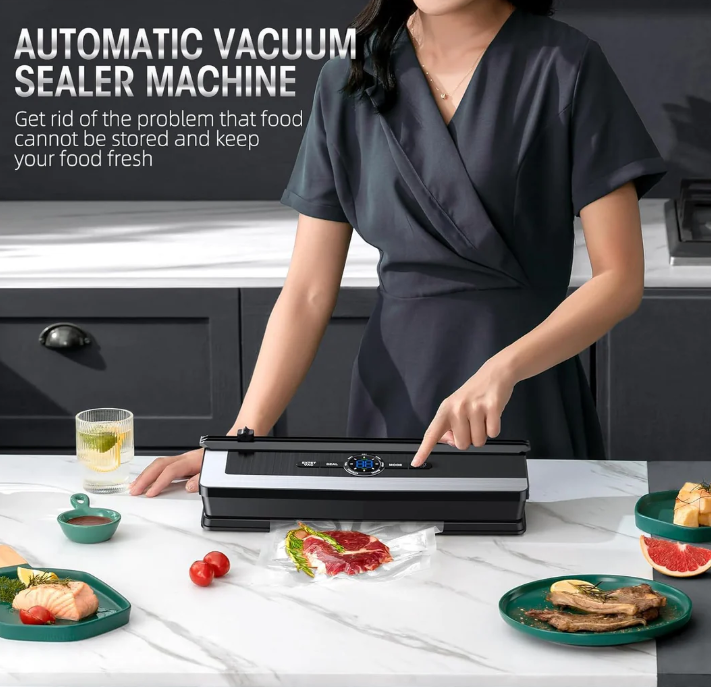 BowLift | Multifunctional 8-in-1 Vacuum Sealer with Integrated Film Cutter