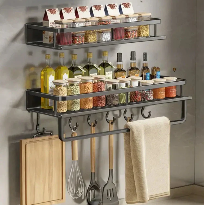 BowLift | Modern Gray Kitchen Shelf