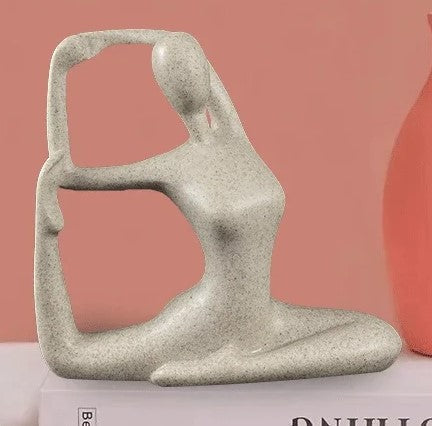 BowLift | ZenJoy Woman in Yoga Statue – Modern Indoor Decoration Made of Resin