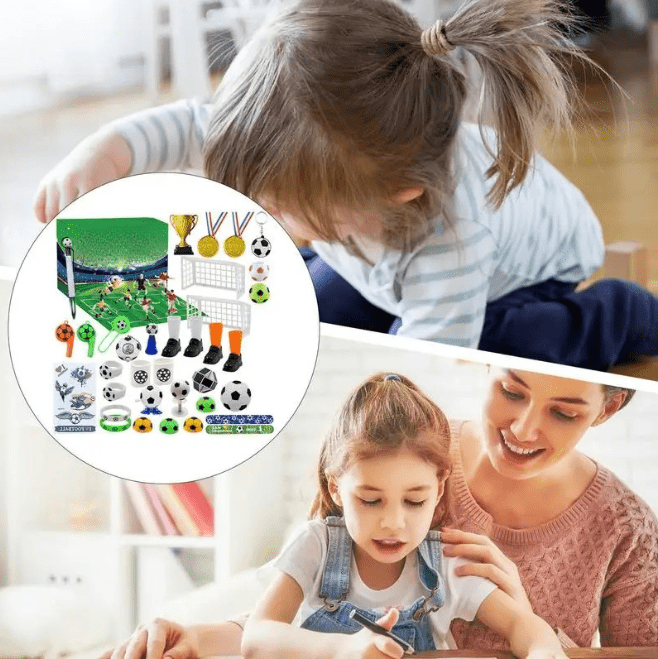 BowLift | MatchBox – Advent Calendar for Boys and Girls with Stadium Building Set