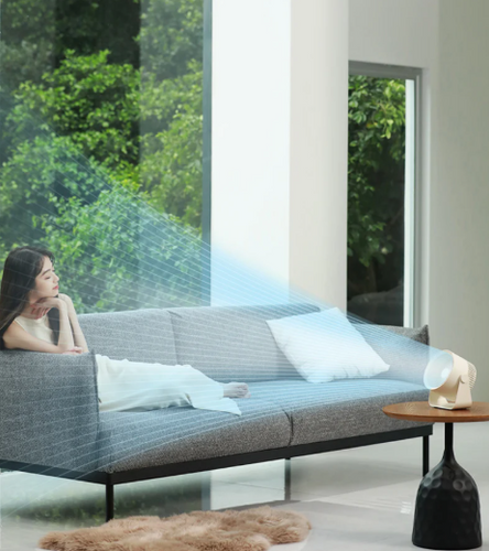 Luna Wall and Desk Fan – Wireless Whisper-Quiet USB-C Fan with 3 Speeds | Bowlift