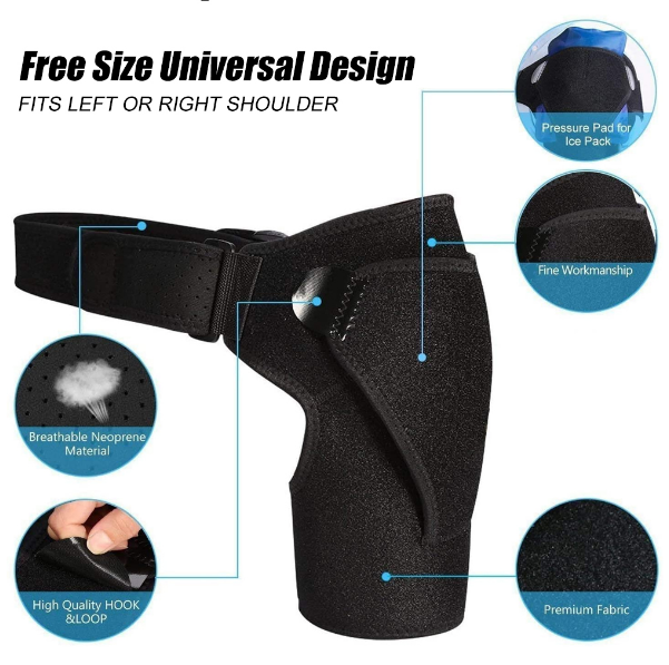 BowLift | Shoulder support, compression sleeve, alleviates pain, dislocations and injuries