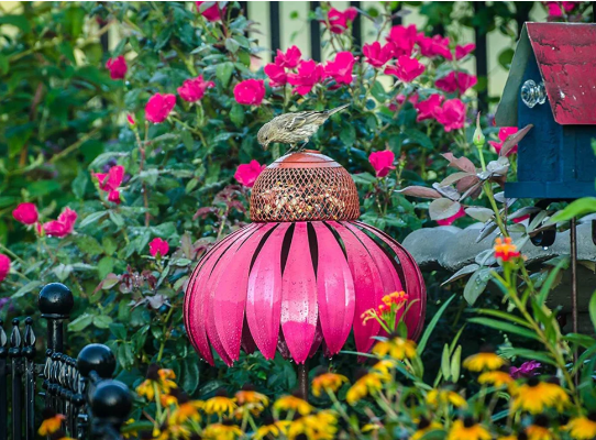 BowLift | Floral Bird Feeding Station for Garden & Patio