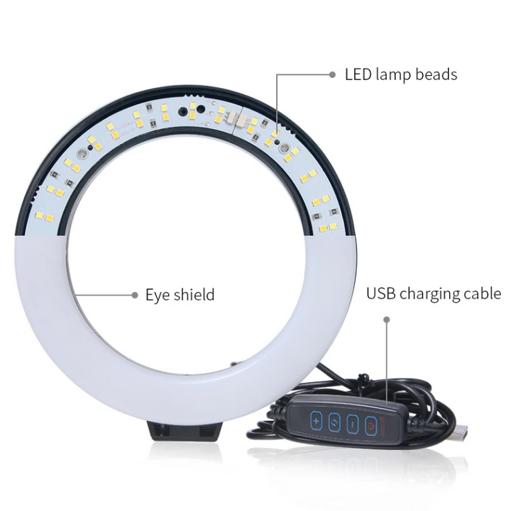 BowLift | Ring Light With Stand 6inch Holder For Live Stream LED Ring Light Youtube Video With Tripod