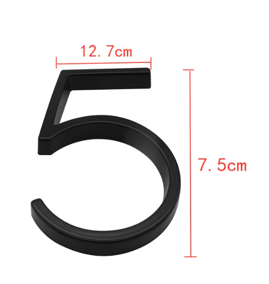 BowLift | Black house numbers
