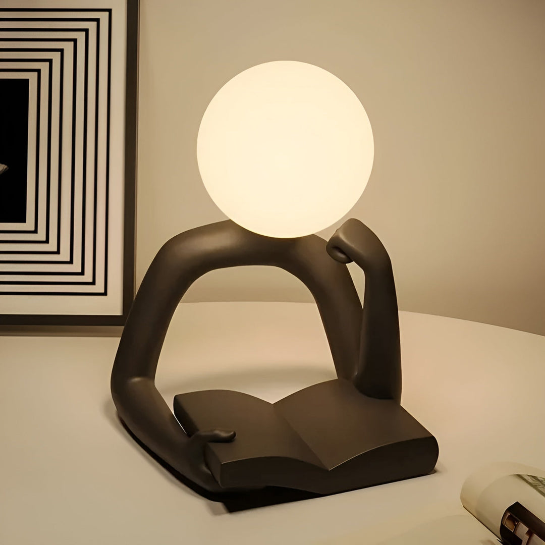 Aura Sculpt Lamp - Modern Table Lamp with Abstract Design | Bowlift