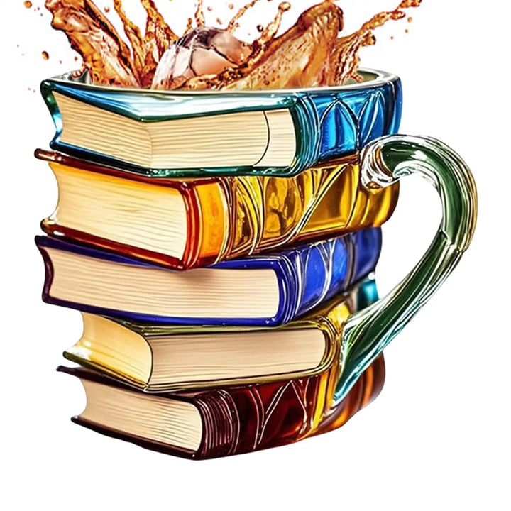 BowLift | Stacked Books Shape Coffee Mug