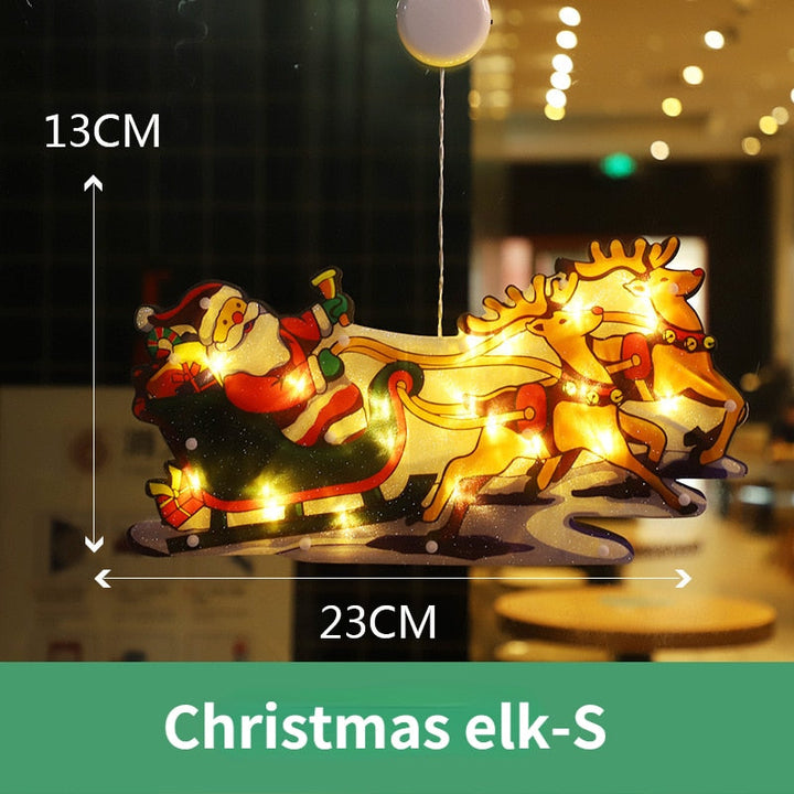 BowLift | Flashing Christmas Decor Window Hanging Lights