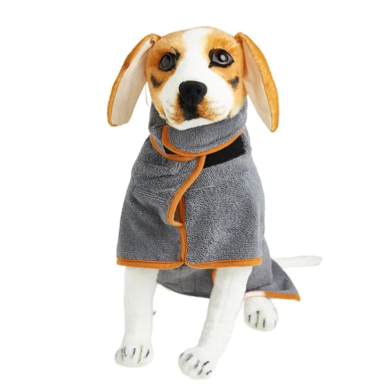 Pet bathrobe, highly absorbent and quick-drying Bowlift