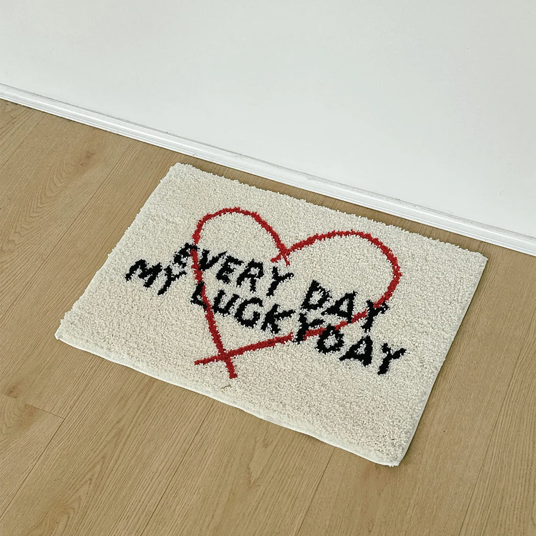Wakey Wakey Tufted Bath Mat | Bowlift