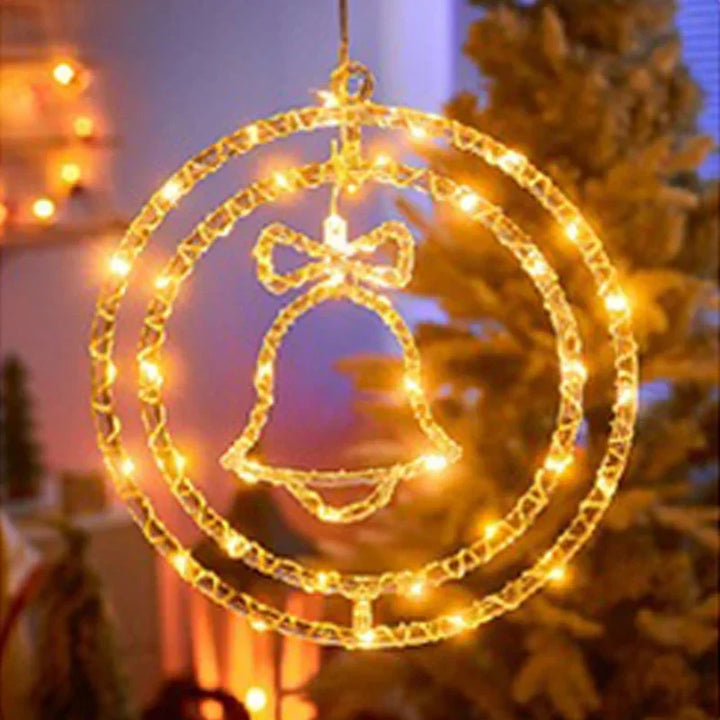 BowLift | LED Christmas Ring Light LumiRing | USB-powered | 8 Light Modes | Warm White & Colorful | Decoration for Christmas & Celebrations