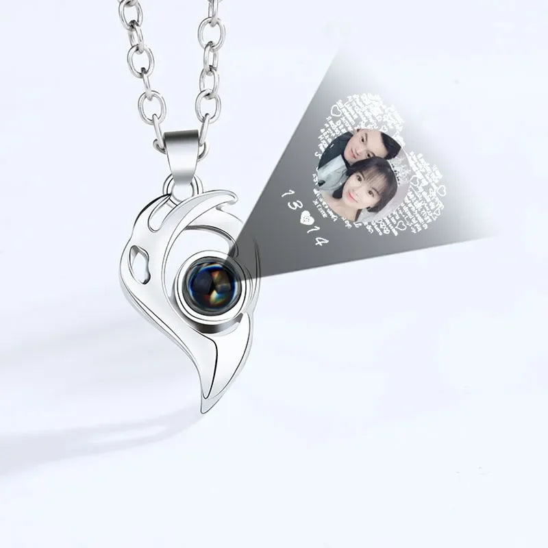 BowLift | I Love You Magnetic Projection Couple Necklace Set