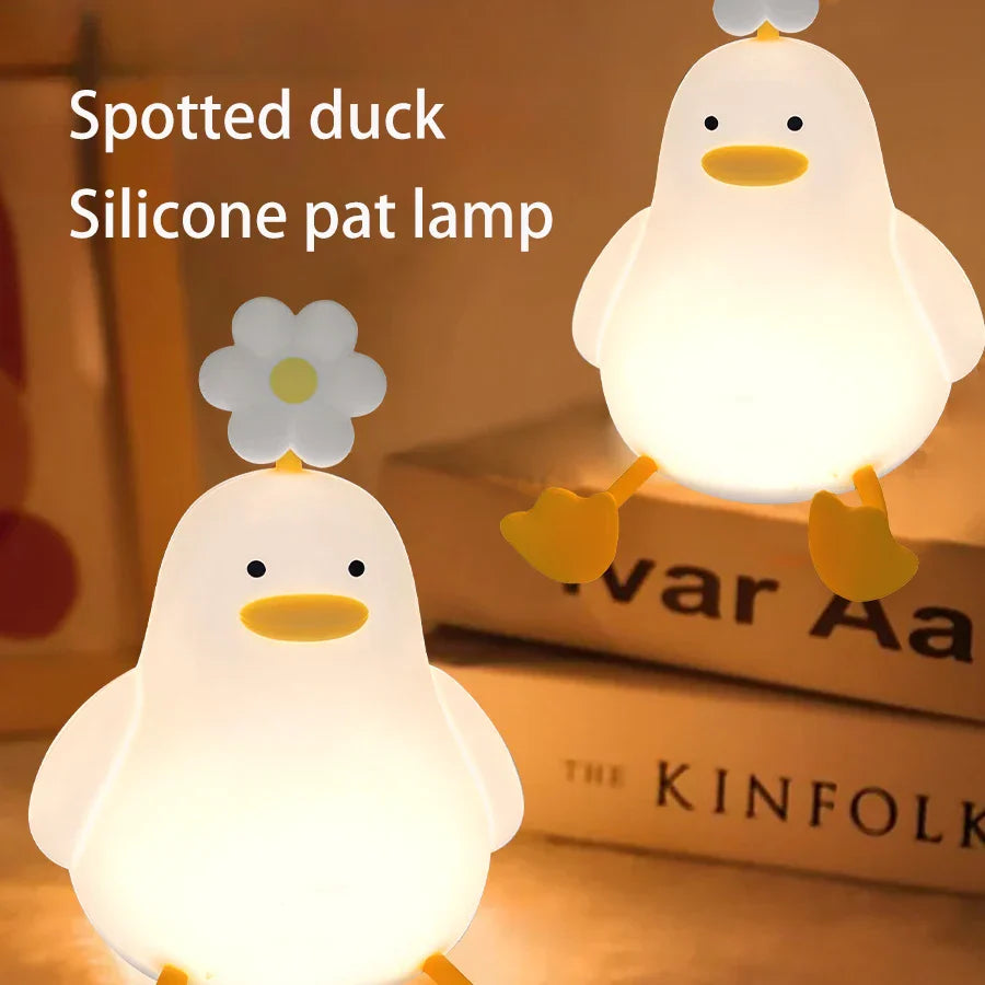BowLift | Cute Flower Duck Phone Holder Night Lamp