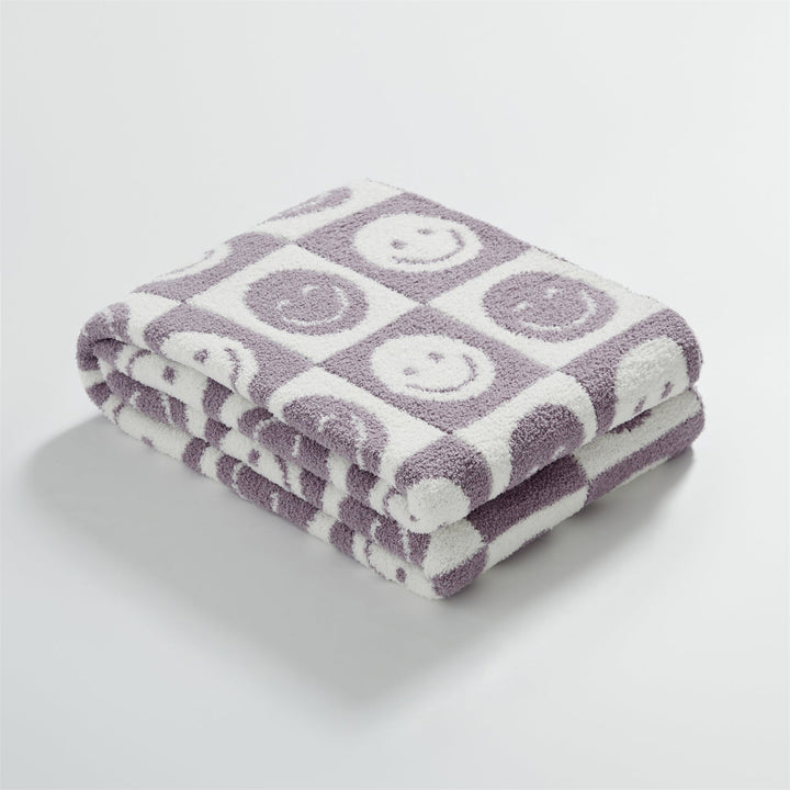 Smiley Checkered Blanket | Bowlift