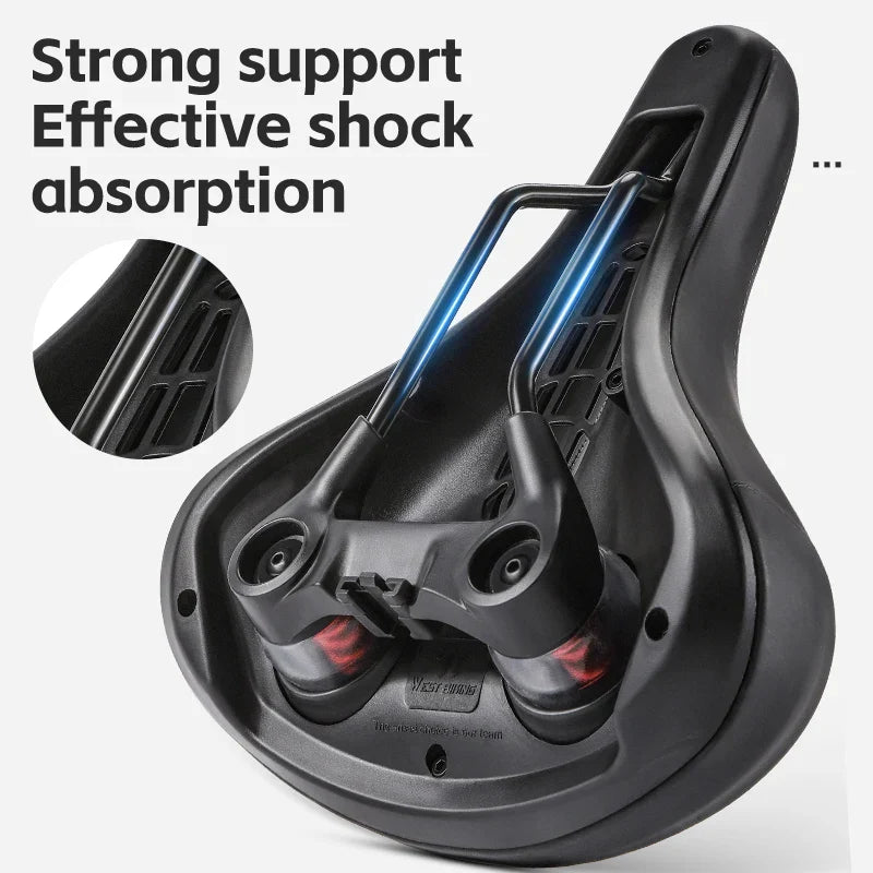 BowLift | Comfortable Shock Absorbing Bike Saddle with Hollow Design, Waterproof Bike Seat for Enhanced Riding Experience