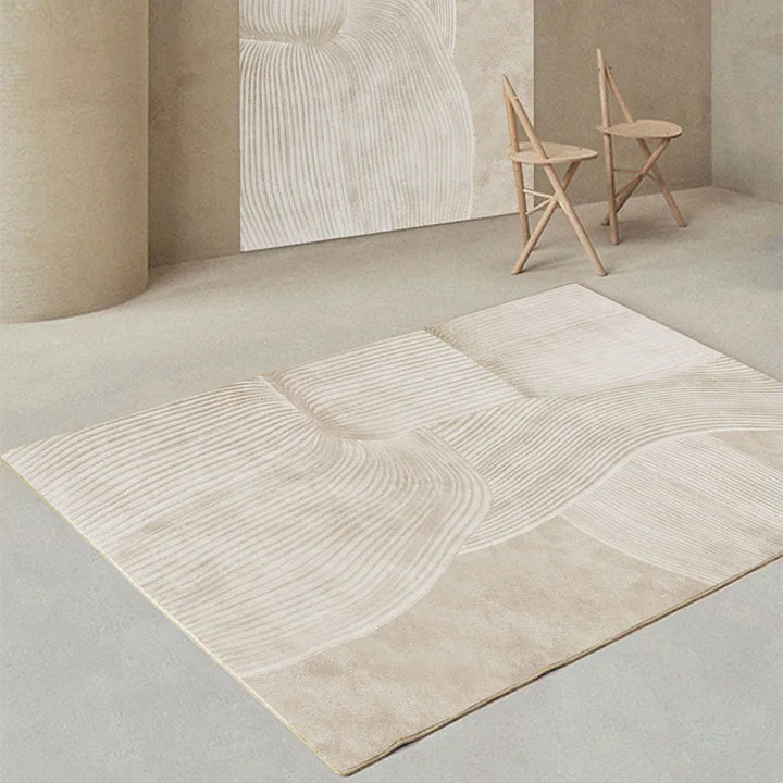 BowLift | Japanese Minimalist Plush Area Rug Non-Slip Soft Rug Bedroom Living Room Large Surface