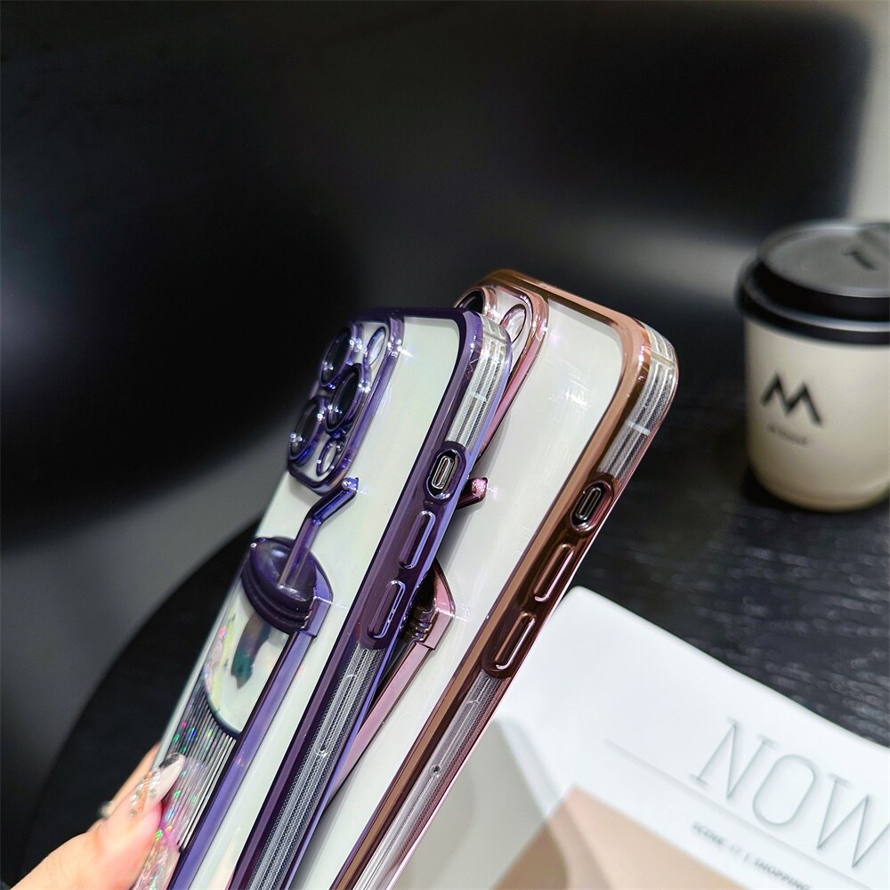 BowLift | Glitter Star Drink Cup iPhone Case