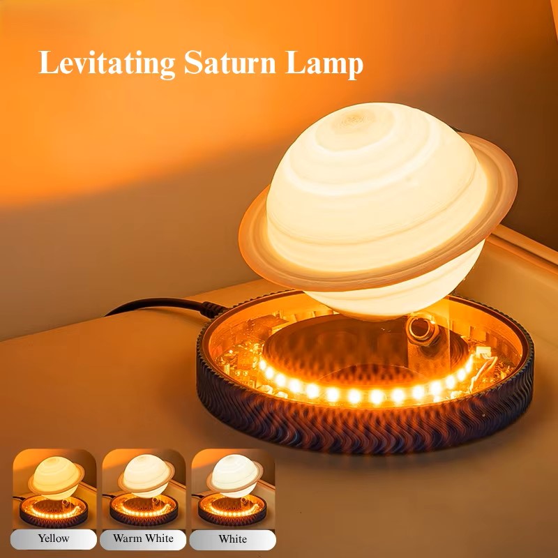 3D Saturn Space Lover Magnetic Levitating Lamp | Bowlift