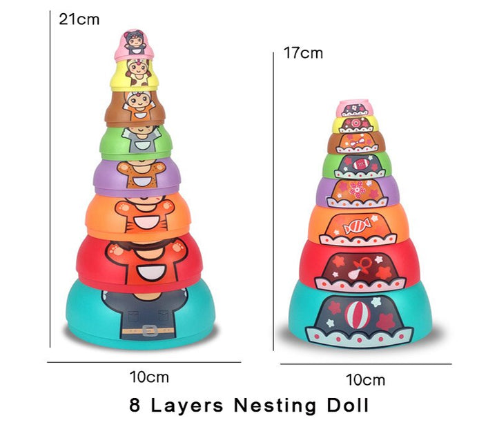 BowLift | Educational Colorful Kids Matryoshka Dolls