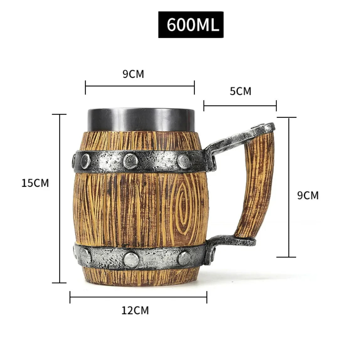 BowLift | 3D Viking-Style Wooden Mug