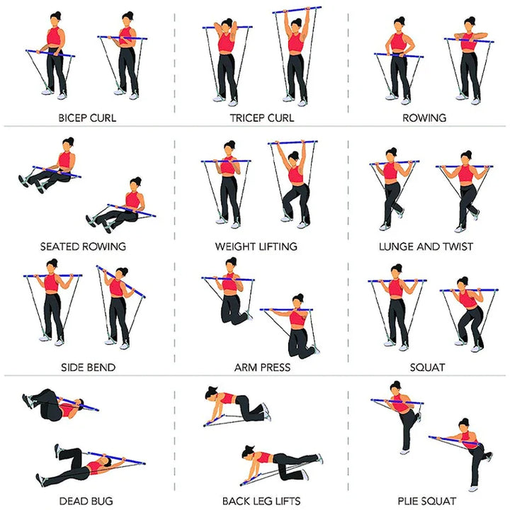 BowLift | Multifunctional Elastic Pilates Bar