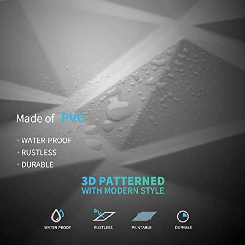 BowLift | 3D Diamond Design Decorative Matt Wall Panel Stickers