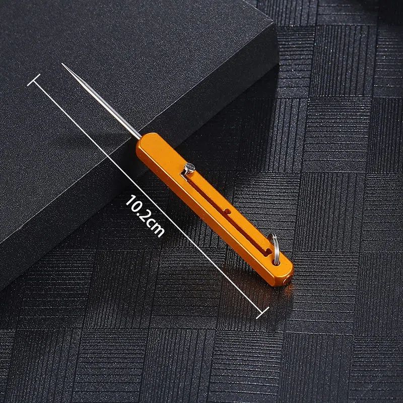 Compact Titanium Outdoor Defense Tool Keychain | Bowlift