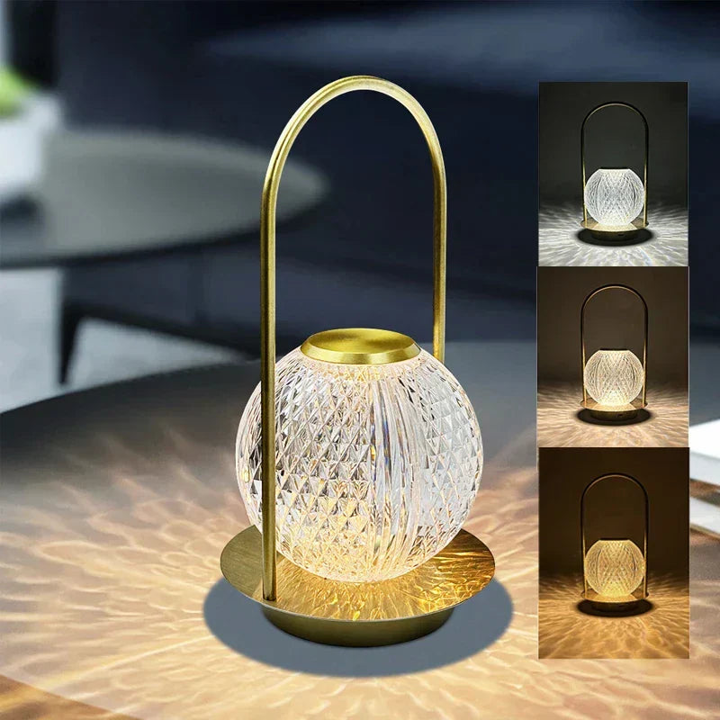 BowLift | Designer Table Lighting with Crystal Shine