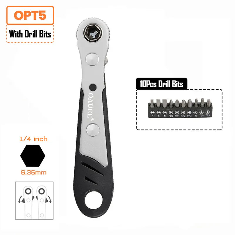 Mini Quick Hexagon Ratchet Wrench Tool | Bowlift