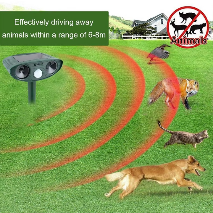 BowLift | Solar-Powered Ultrasonic Animal Repellent for Gardens and Yards