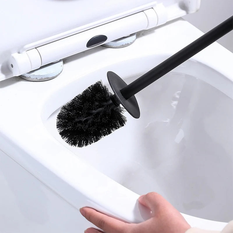 Toilet paper holder with brush & shelf | Bowlift