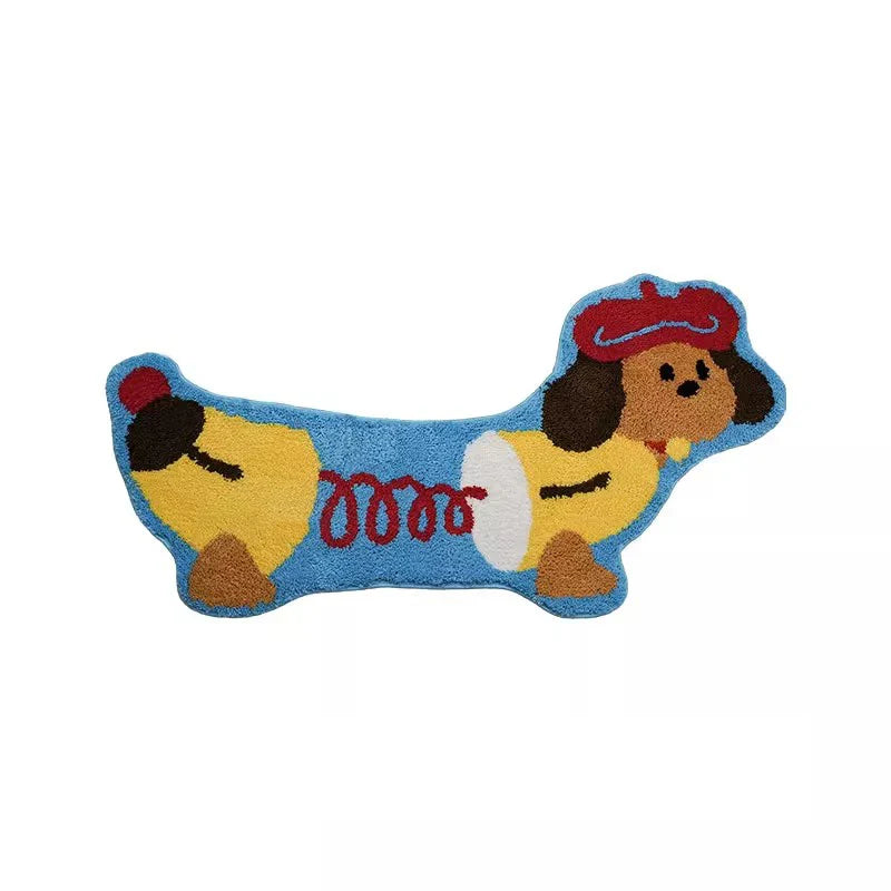 Accordion Dachshund Long Rug | Bowlift