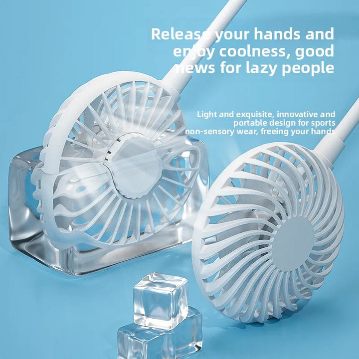 Adjustable Hands-Free Neck Cooling Fan | Bowlift