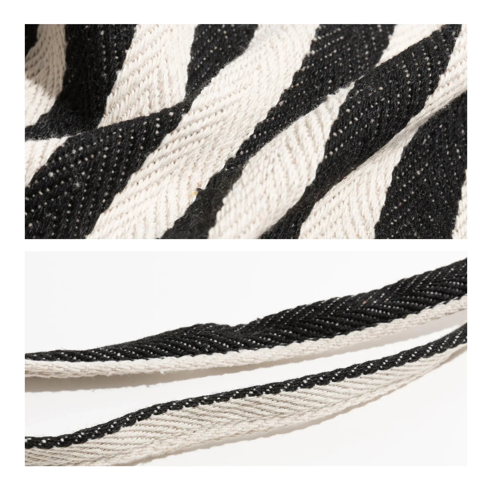 BowLift | Striped linen tote bag