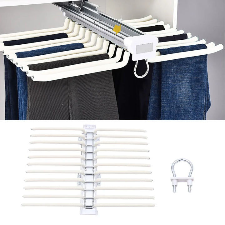 Smart Slide-Out Rail Cloth Organizer | Bowlift