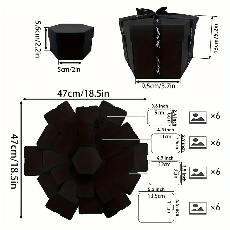 BowLift | Hexagon Photo Explosion Box