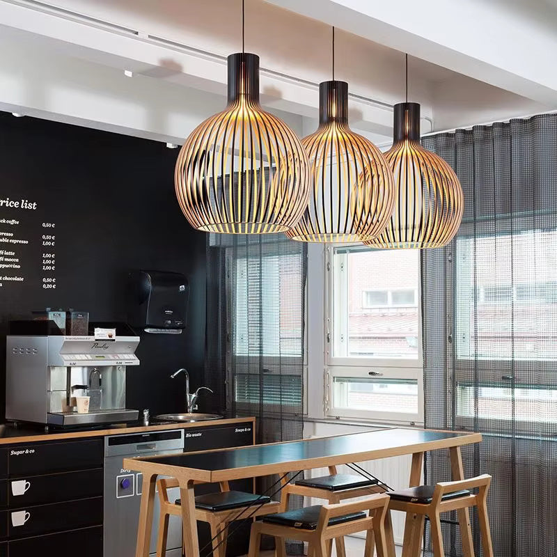 BowLift | Natura Orb Bamboo Pendant Lamp – Handmade Hanging Lamp