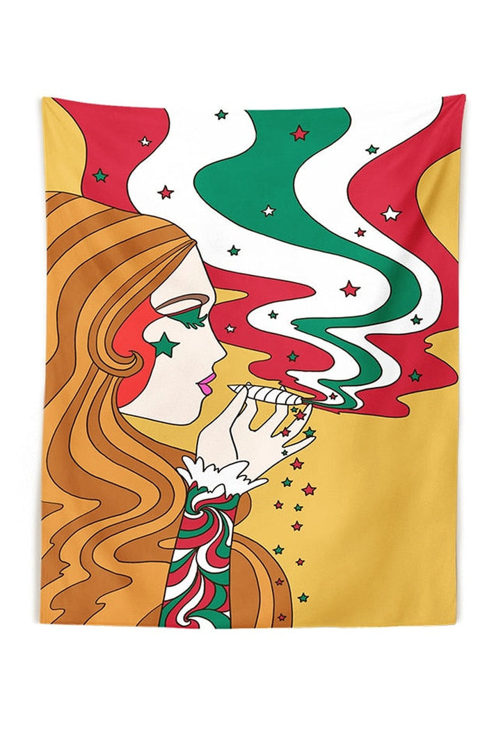 Trippy Girl Tapestry | Bowlift