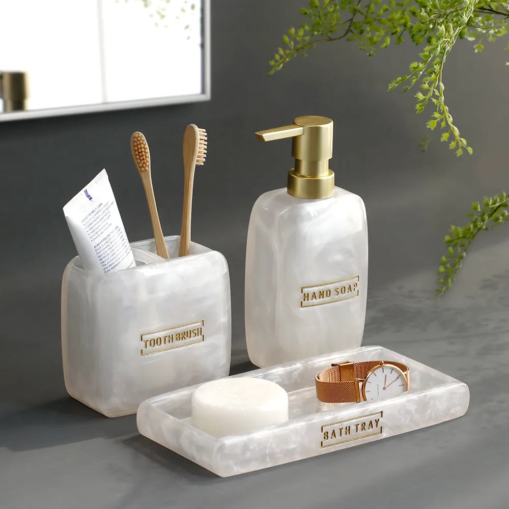 Pearl 3-Piece Bathroom Set Bowlift