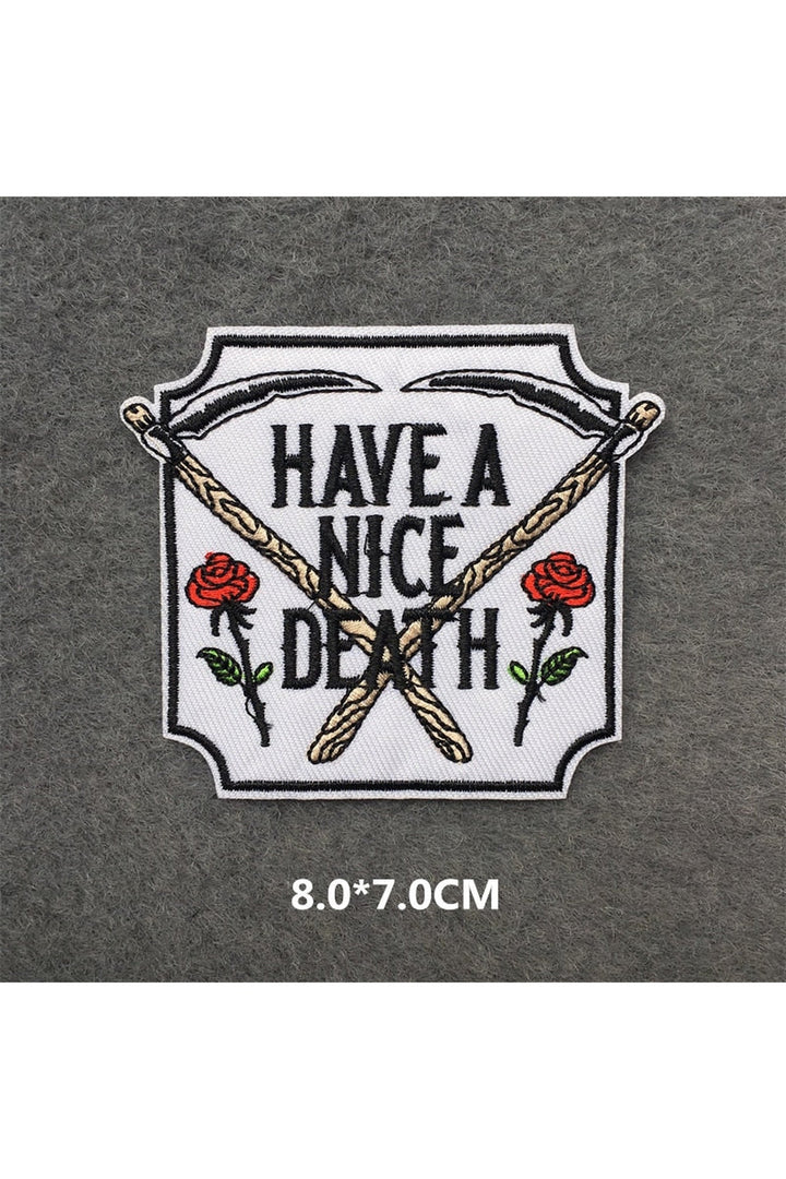 Punk embroidered patch set | Bowlift